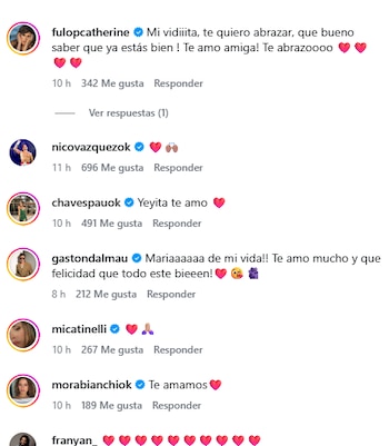 Amigos y colegas le acercaron su apoyo a Mery del Cerro a un año de su cirugía por un tumor abdominal