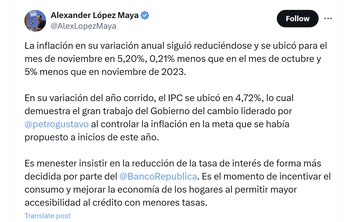 Alexander López Maya aseguró que