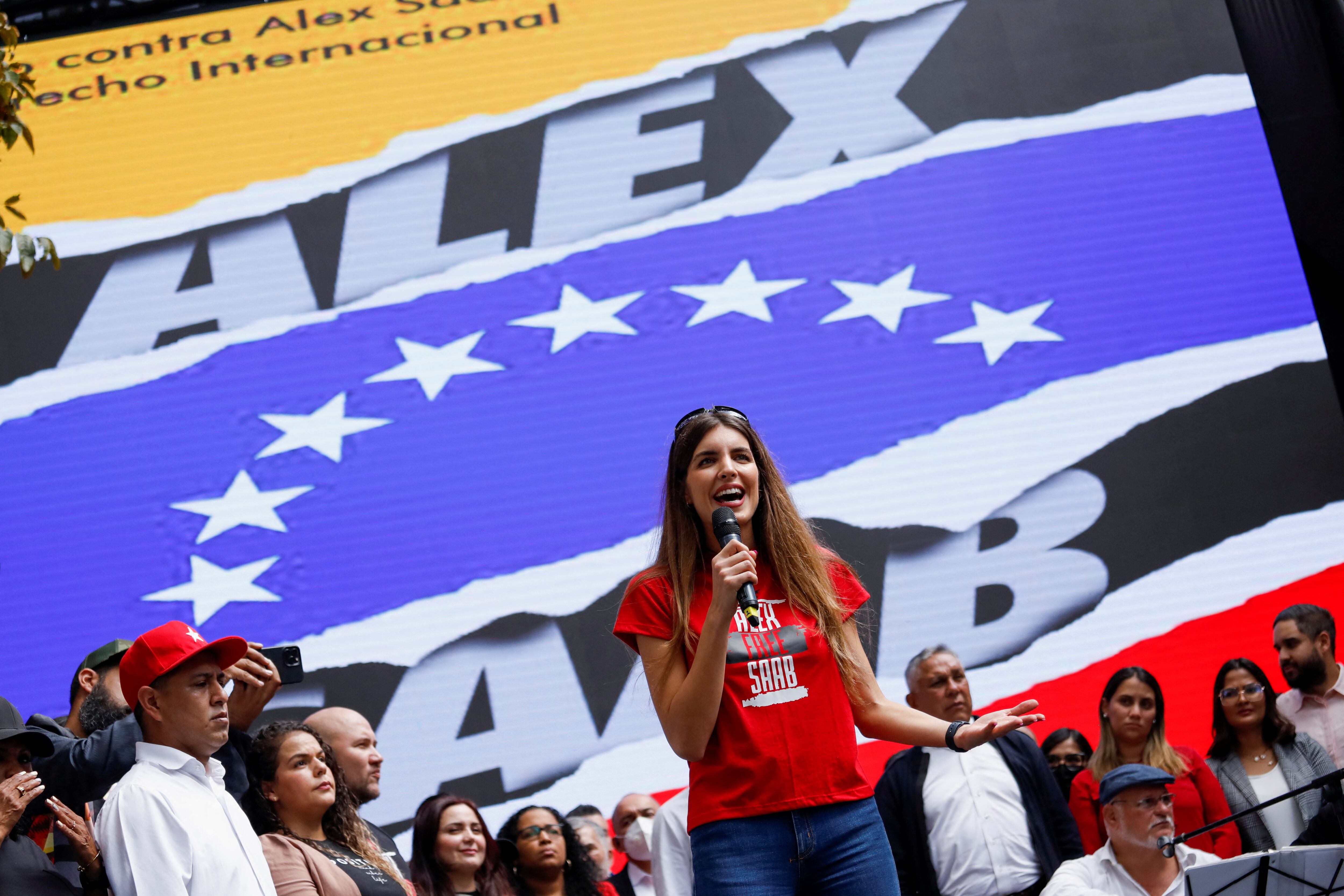 Camilla Fabri, pareja de Alex Saab —el empresario vinculado al chavismo y procesado por lavado de activos (REUTERS/Leonardo Fernandez Viloria/Archivo)