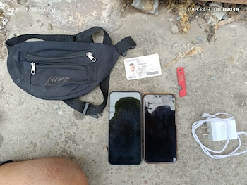 Lo secuestrado al detenido