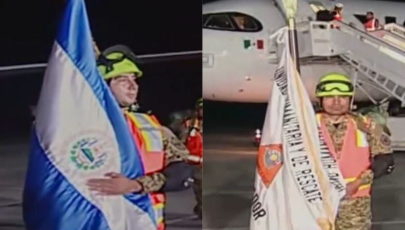 La ayuda humanitaria de El Salvador transportó insumos médicos, alimentos y personal de búsqueda y rescate para asistir a la población de Venezuela.(Cortesía: Redes sociales)