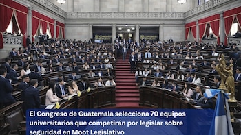 El Congreso de Guatemala selecciona 70 equipos universitarios que competirán por legislar sobre seguridad en Moot Legislativo