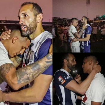 Hernán Barcos y Alex Valera