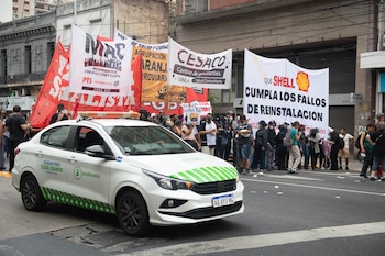 Paro general de la CGT – Reforma laboral Puente Pueyrredon