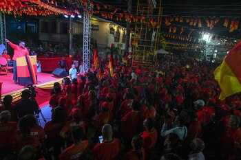 Un acto de campaña con