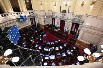 Una vista aérea del Senado