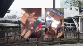 A golpes se enfrentaron dos