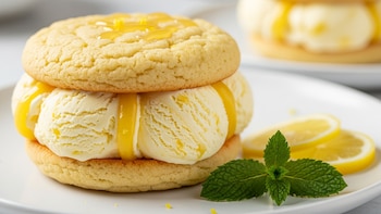 Sándwich helado de limón: la receta cremosa y refrescante que conquista en minutos