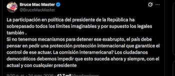 Bruce Mac Master - crédito @BruceMacMaster/X