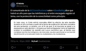 Según la Corte, esta decisión