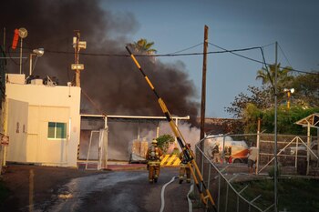 Así combatieron el incendio en