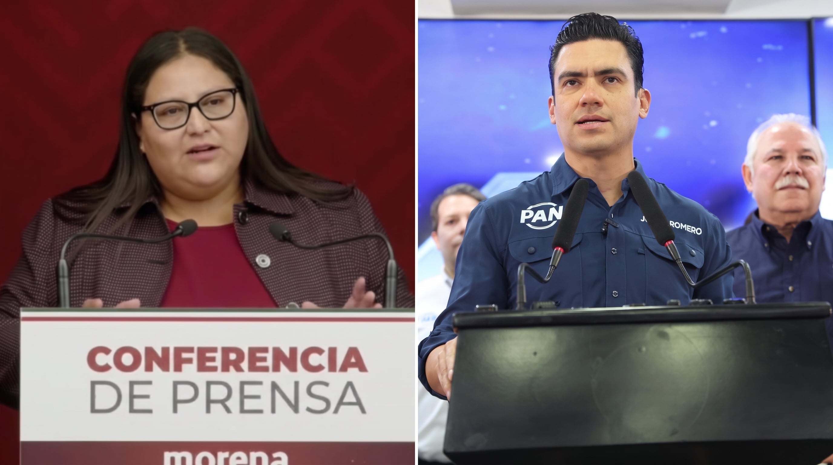 El intercambio surgió luego de que el líder panista acusara a Morena de politizar la detención del exfiscal de Chihuahua por el caso de los agentes de la CIA.