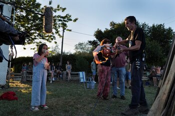 Una imagen del rodaje de