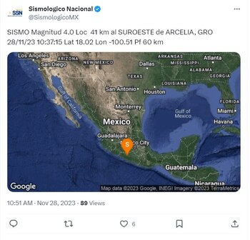 (X @SismologicoMX)