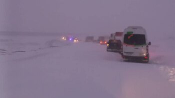 Vehículos varados a causa del