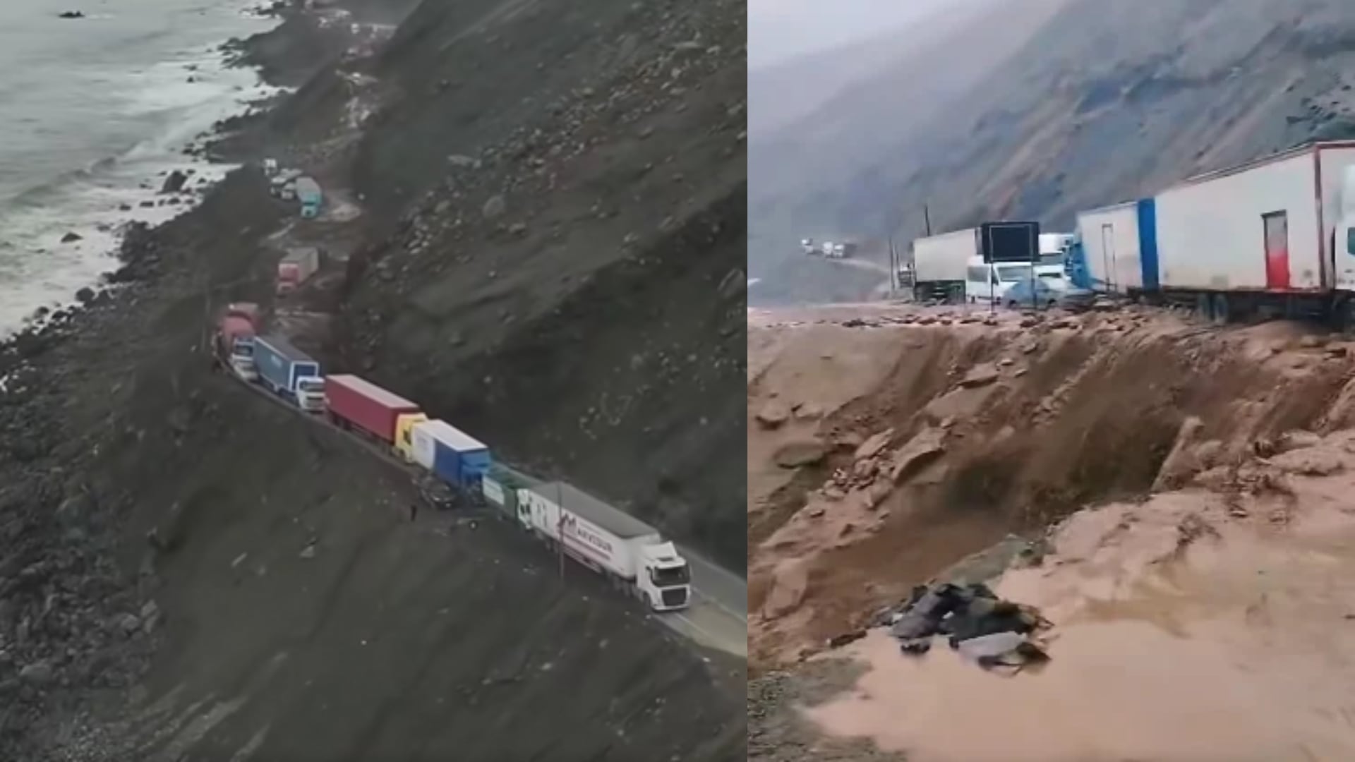 Pasajeros atrapados cinco días en la Panamericana Sur exigen ayuda | Foto: Difusión