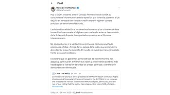 Machado calificó de “contundente” al