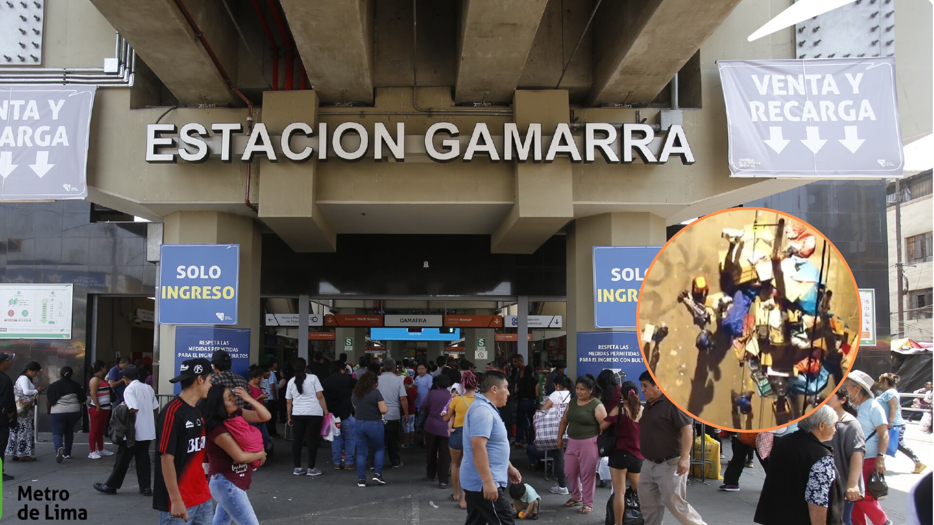 Suspenden operaciones en Gamarra hasta las 2 p.m., usuarios deben buscar alternativas en el Metro de Lima | Línea 1