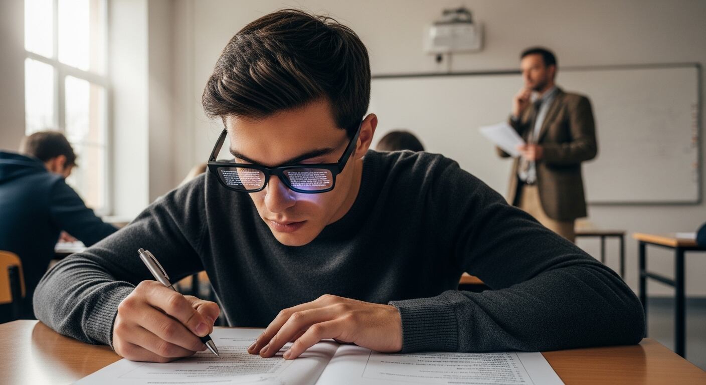 La proliferación de gafas inteligentes ha obligado a las autoridades educativas y de seguridad a actualizar sus protocolos. (Imagen ilustrativa Infobae)