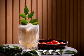 Vodka and rasam cocktail with