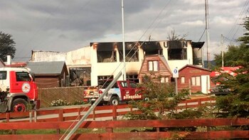 El fuego afectó las instalaciones