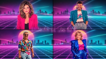 Los famosos argentinos se sumaron a la trend de la década de 1980