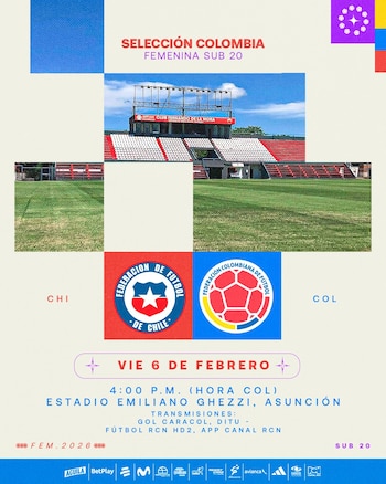 Afiche del partido Colombia vs.