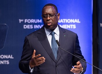 Foto de archivo del presidente de Senegal, Macky Sall. EFE/EPA/JEROME FAVRE