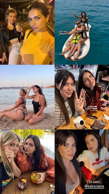 De día y de noche: las fotos de Wanda Nara para homenajear a Zaira