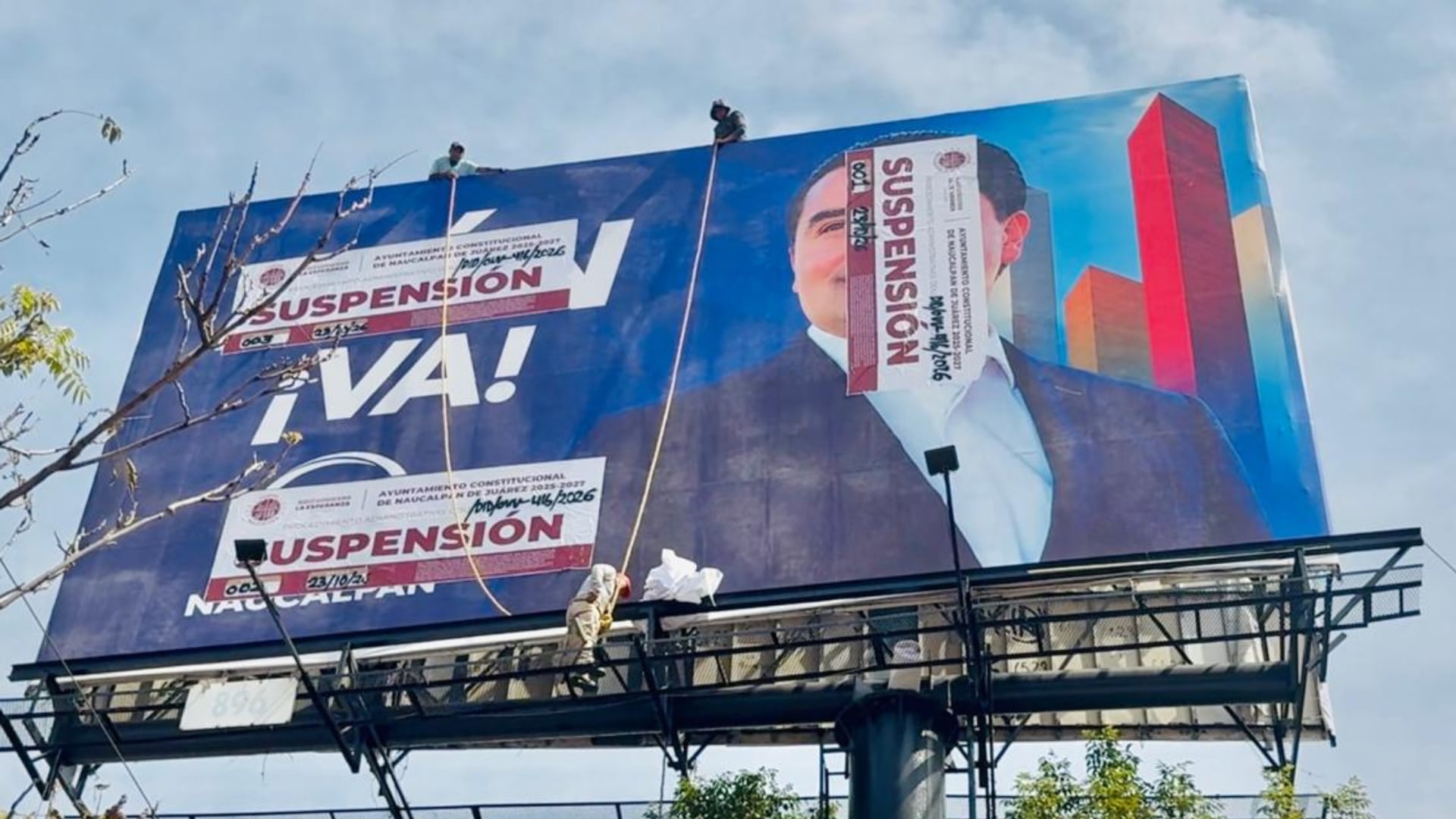 Diputado del PAN acusa censura tras suspensión de espectacular en Naucalpan: “Es abuso de poder y no me voy a quedar callado”