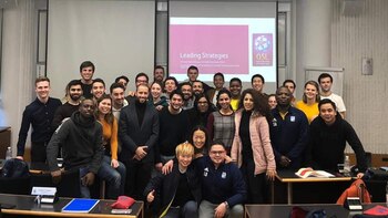 El grupo que estaba cursando