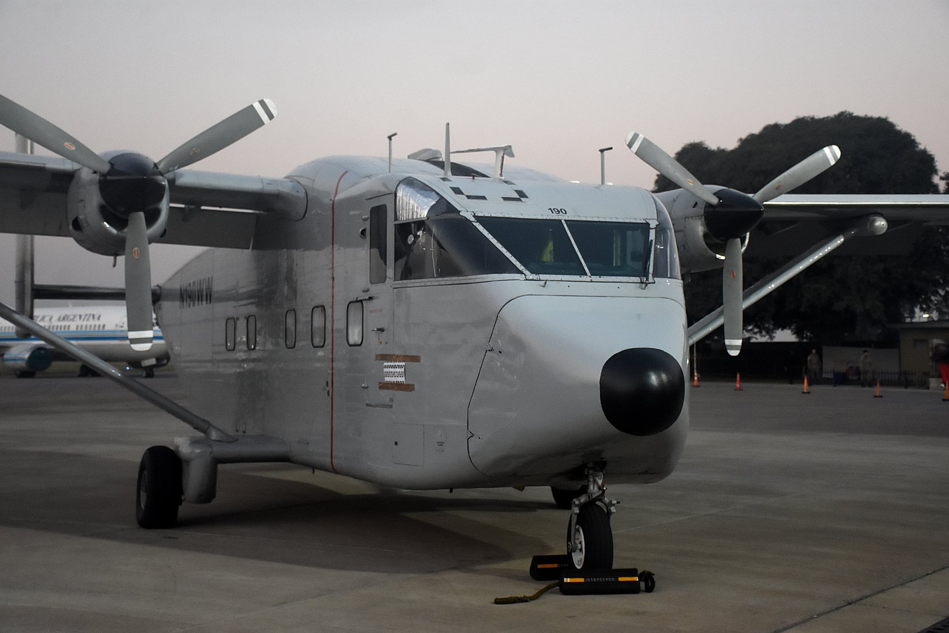 Uno de los aviones usados en los llamados