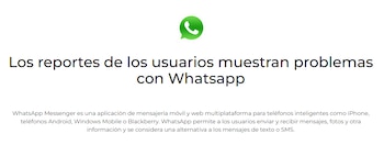 Usuarios de WhatsApp Web no pueden usar el servicio.