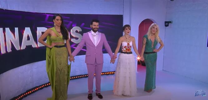 Adrían Di Monte, Elaine y Priscila volvieron a la competencia. (Captura de pantalla YouTube)