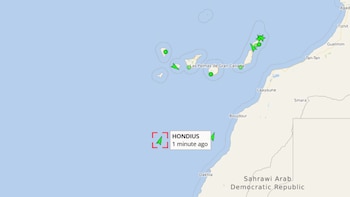 Se prevé que el crucero MV Hondius llegue a Canarias el domingo, posiblemente entre las 03.00 y las 05.00 horas. (VesselFinder)