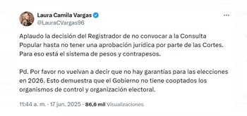 La creadora de contenido Laura