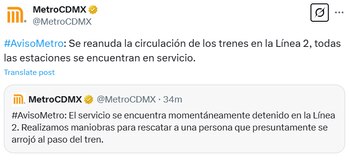 Avance en tiempo real de