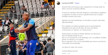 Roy Mauricio se despidió de