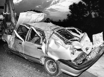 Así quedó el auto en