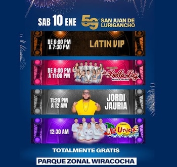 Programación del sábado 10 de