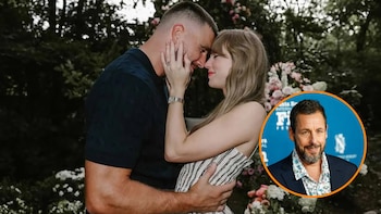 La razón por la que Adam Sandler ofició la boda de Taylor Swift y Travis Kelce
