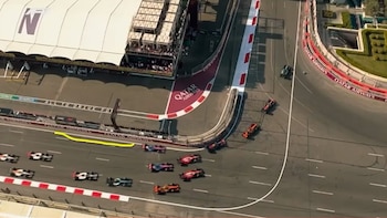 “Frena muy tarde”: el paso a paso de la maniobra de Franco Colapinto que terminó con el choque a Pierre Gasly en la carrera de Bakú