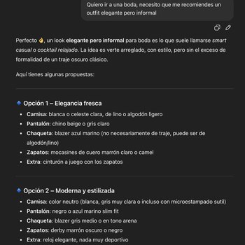 Respuesta de la IA a