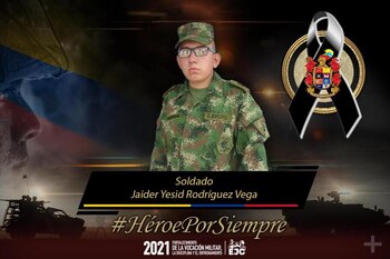 Soldado Jaider Yesid Rodríguez Vega.