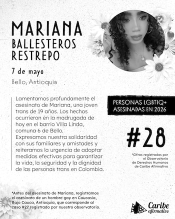 La joven murió desangrada cerca de las escaleras de su edificio mientras alguien la grababa sin pedir auxilio - crédito @Caribeafirmativ / X