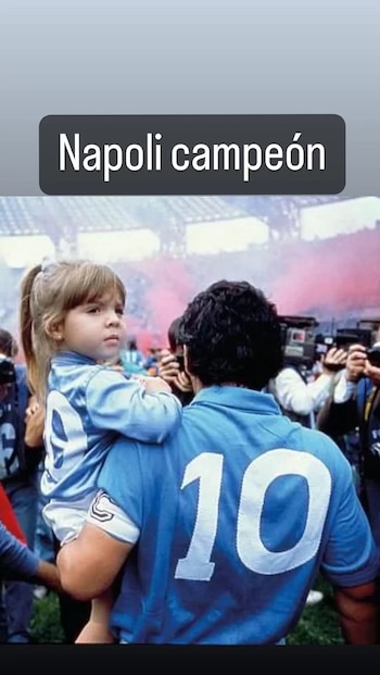 La publicación de Dalma Maradona