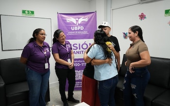 El reencuentro presencial entre madre e hija tuvo lugar en Barrancabermeja con el fin de reconstruir el vínculo entre ambas - crédito prensa Ubpd