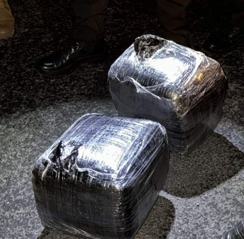 La droga era transportada por