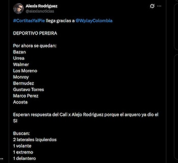 Deportivo Pereira empezó a mirar