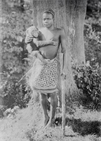 Ota Benga fue exhibido junto